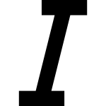 Italic SVG Icon